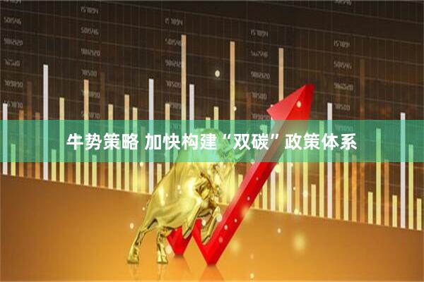牛势策略 加快构建“双碳”政策体系