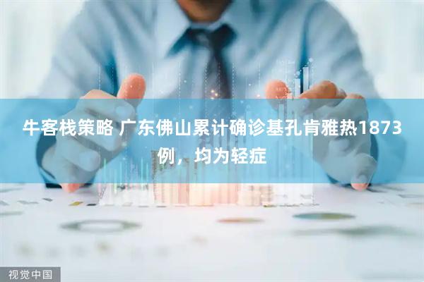 牛客栈策略 广东佛山累计确诊基孔肯雅热1873例，均为轻症